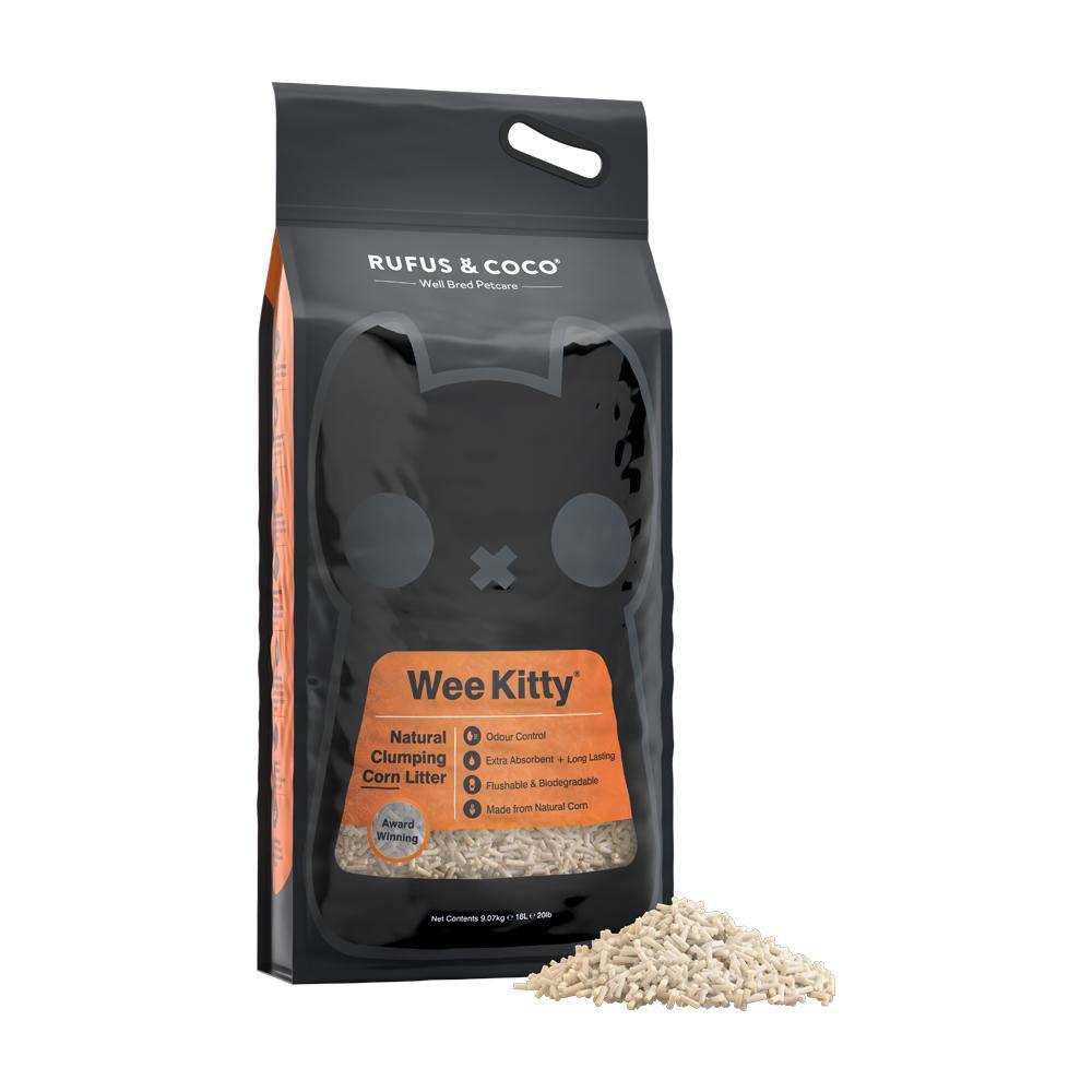 Wee Kitty Clumping Corn Litter 9kgs / 18L