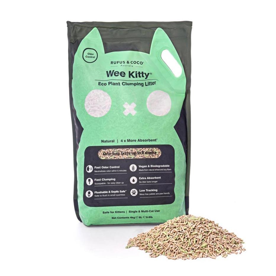 Wee Kitty Eco Plant Clumping Litter 2Kg / 4L