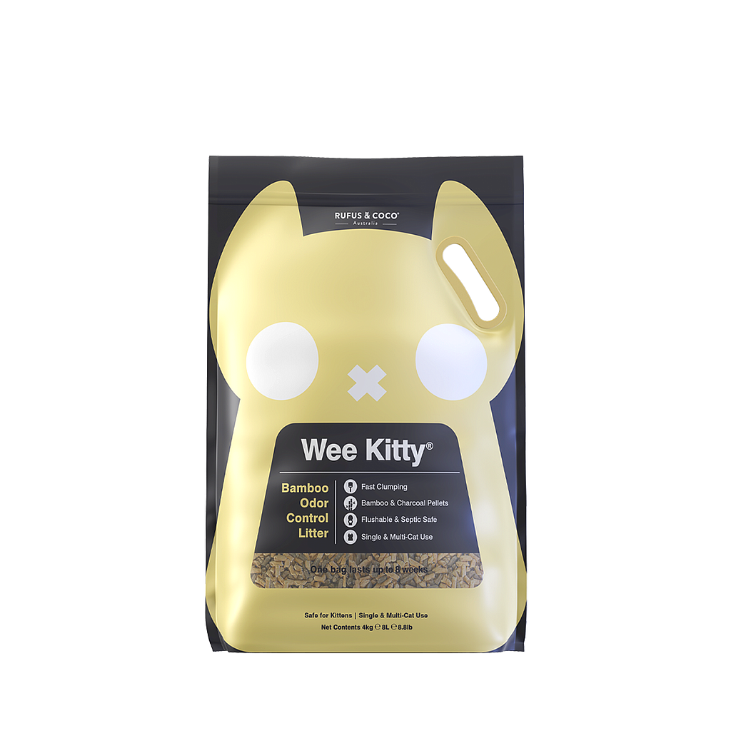 Wee Kitty Bamboo Odor Control Litter 4kg/8L