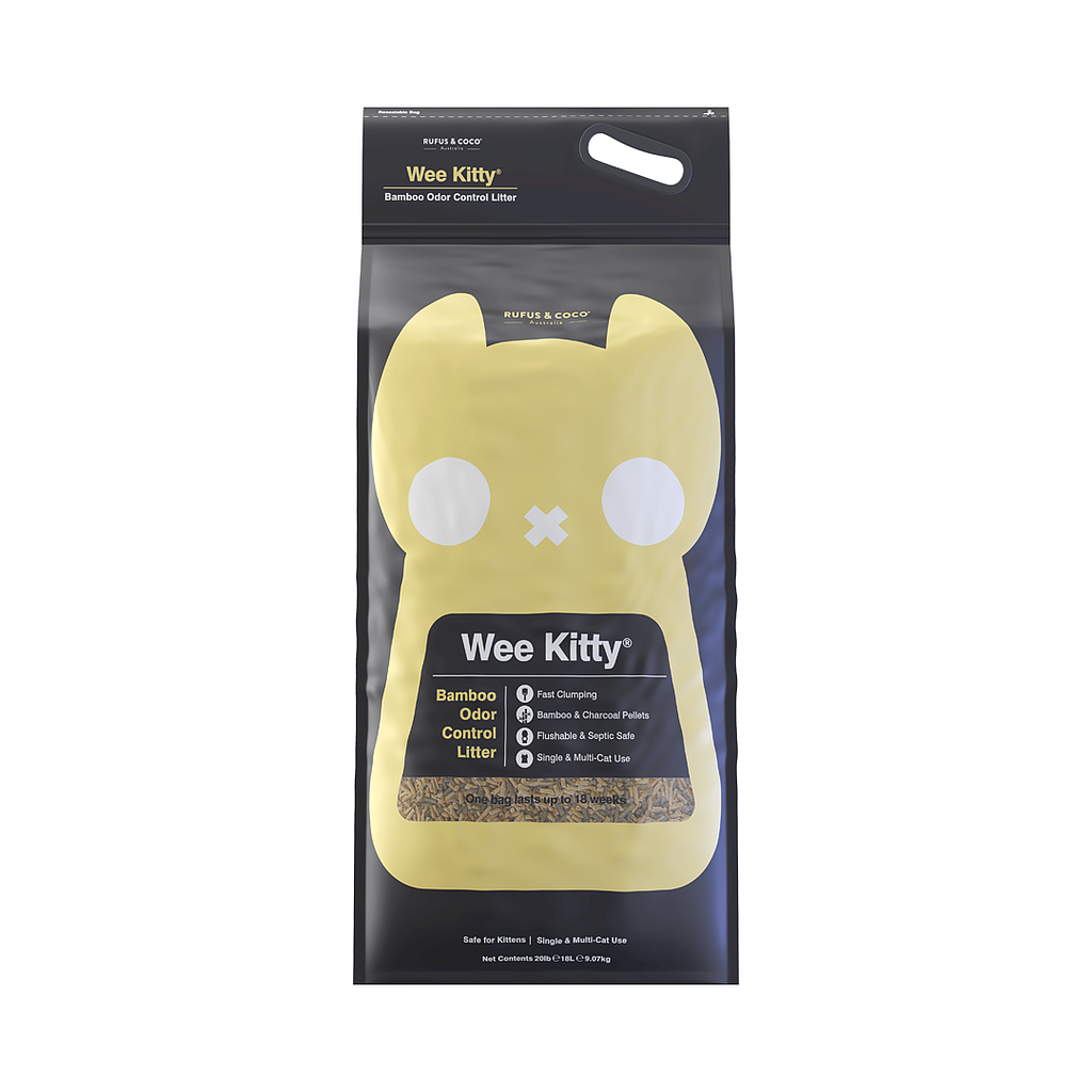 Wee Kitty Bamboo Odor Control Litter 9kg/18L