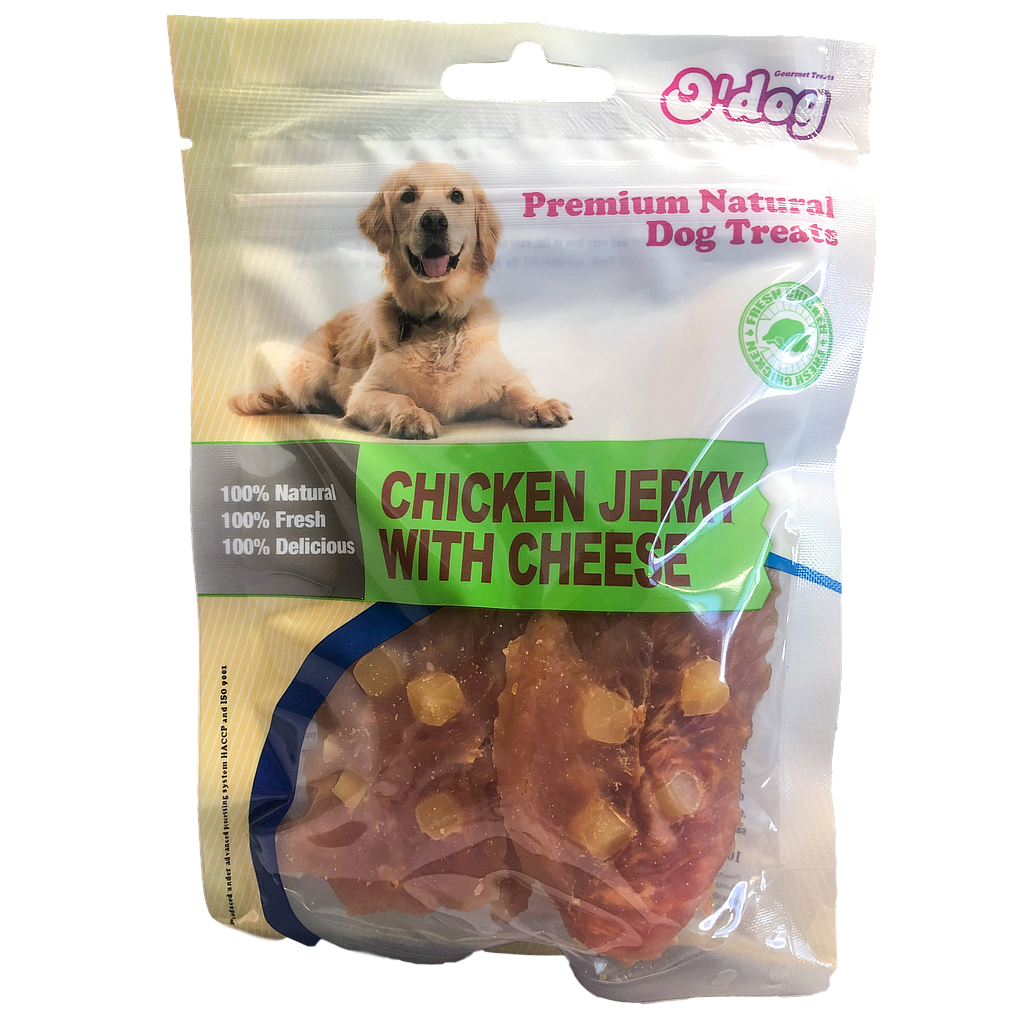 O'Dog Chicken Jerky with Cheese 100g