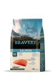 [BRSDG4] Bravery Grain Free Adult "Dog" Kibble (SALMON) 4kg