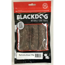 [B212-BDJB150] Blackdog Beef Jerky Straps 150g